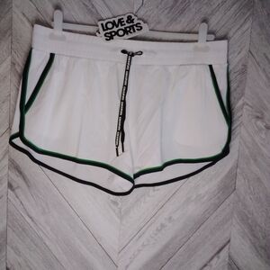 Love&Sports Women's Vintage-Inspired Piped Running Shorts Sz: XL (16-18)